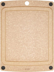 Epicurean Cutting Board - 10" x 7" Natural/Black  Buttons (All-in-One Series)