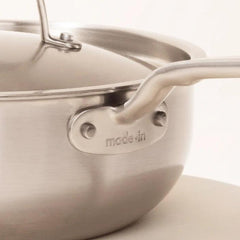 Made In 3.5 Qt Saucier w/Lid - Stainless Clad