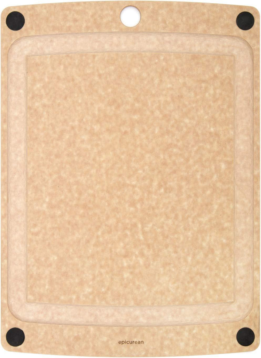 Epicurean Cutting Board - 17.5" x 13" Natural/Black  Buttons (All-in-One Series)