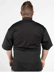 Chef Coat - Pro Vent Delray Black (Lg)