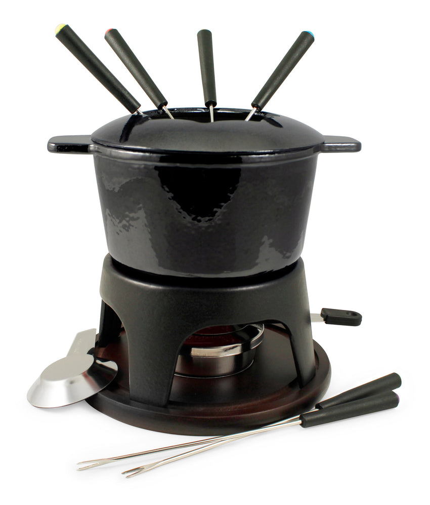 Cast Iron Fondue Set | Sierra | Metallic Black | Swissmar