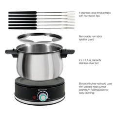 Electric Fondue Set | Stainless Steel | Arolla | Swissmar