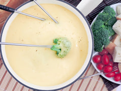 Cast Iron Fondue Set | Lugano | Matte White | Swissmar