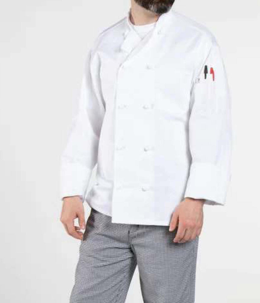 Chef Coat 10 Knot  White (XL)