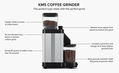 Technivorm Moccamaster KM5 Burr Grinder - Polished Silver