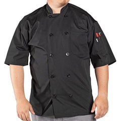 Chef Coat - Pro Vent Delray Black (Med)