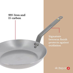 de Buyer Frypan 11" Mineral B Element (Carbon Steel)