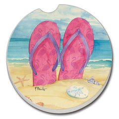 Car Coaster - Toes in the Sand