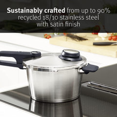 Fissler Vitavit Premium Pressure Cooker (6.4 Quart) w/Steamer Insert