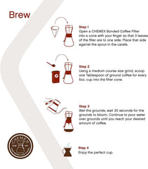 Chemex  3-Cup Classic Coffeemaker (Pour Over)