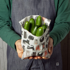 Beeswax Cats Sandwich Bags / 2 pc / Ecologie